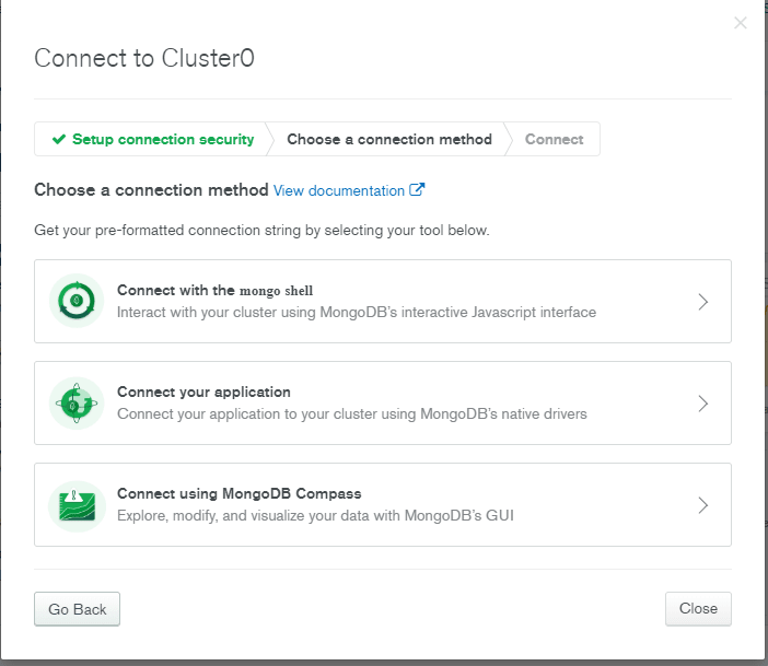 Create MongoDB Cluster